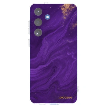 Picasee silikonski prozorni ovitek za Samsung Galaxy S25 FE 5G - Purple