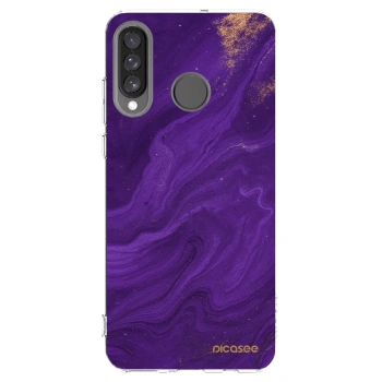 Picasee silikonski prozorni ovitek za Huawei P30 Lite - Purple