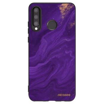Picasee silikonski črni ovitek za Huawei P30 Lite - Purple