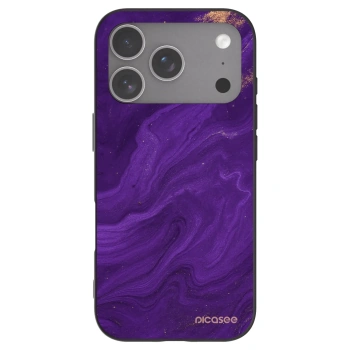 Picasee silikonski črni ovitek za Apple iPhone 18 Pro - Purple