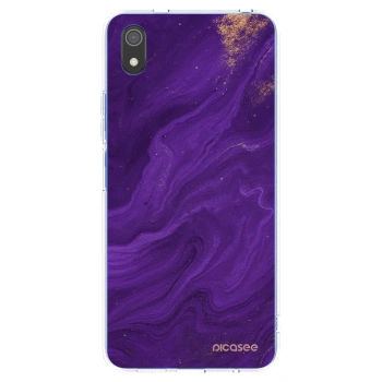 Picasee silikonski prozorni ovitek za Xiaomi Redmi 7A - Purple