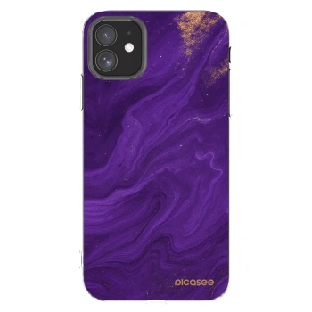 Picasee silikonski prozorni ovitek za Apple iPhone 11 - Purple