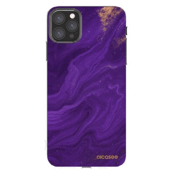 Picasee silikonski prozorni ovitek za Apple iPhone 11 Pro Max - Purple