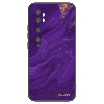 Picasee silikonski črni ovitek za Xiaomi Mi Note 10 (Pro) - Purple