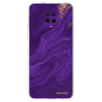 Picasee silikonski prozorni ovitek za Xiaomi Redmi Note 9 Pro - Purple