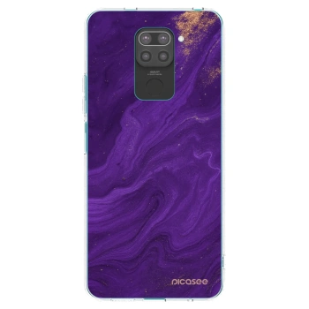 Picasee silikonski črni ovitek za Xiaomi Redmi Note 9 - Purple