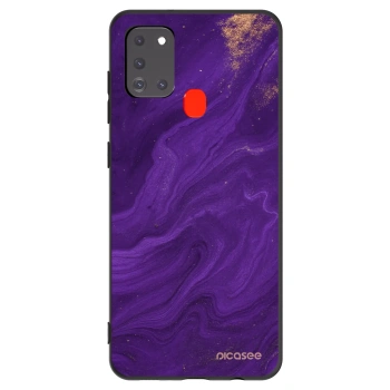 Picasee silikonski črni ovitek za Samsung Galaxy A21s - Purple