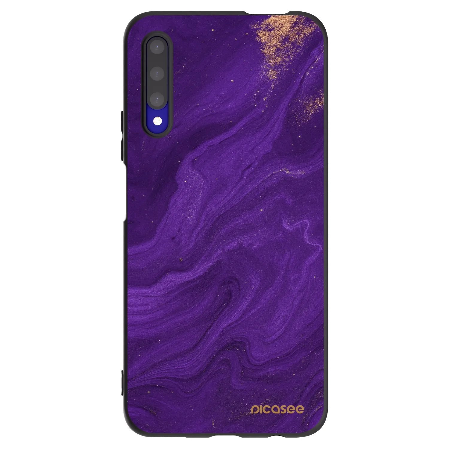Picasee silikonski črni ovitek za Honor 9X Pro - Purple