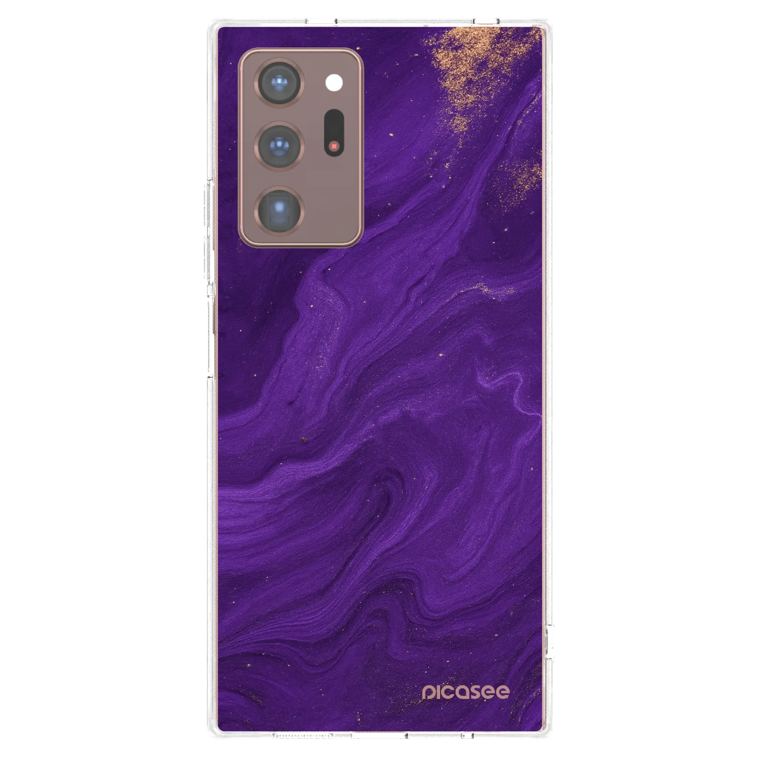 Picasee silikonski prozorni ovitek za Samsung Galaxy Note 20 Ultra - Purple