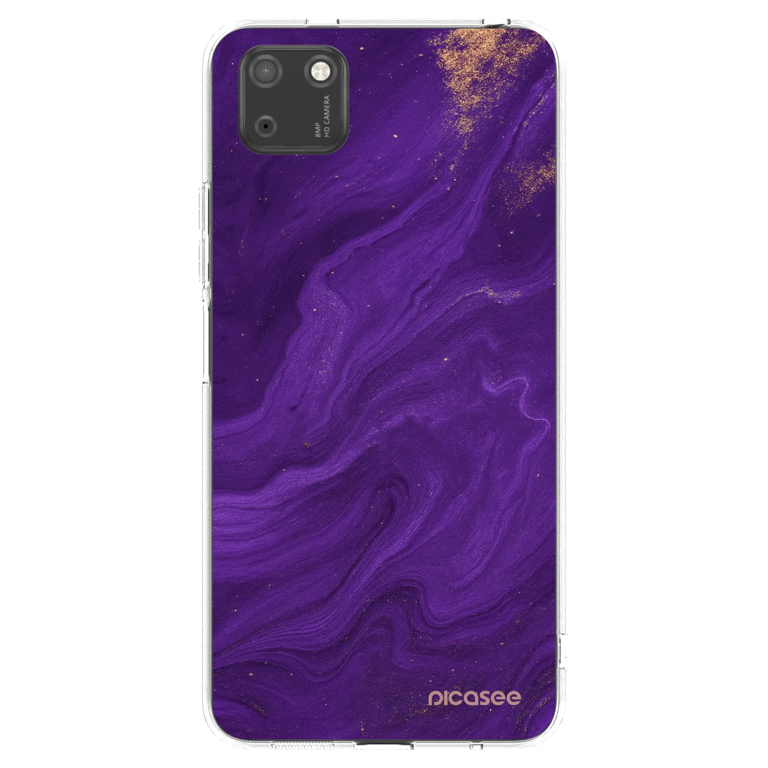 Picasee silikonski prozorni ovitek za Huawei Y5P - Purple