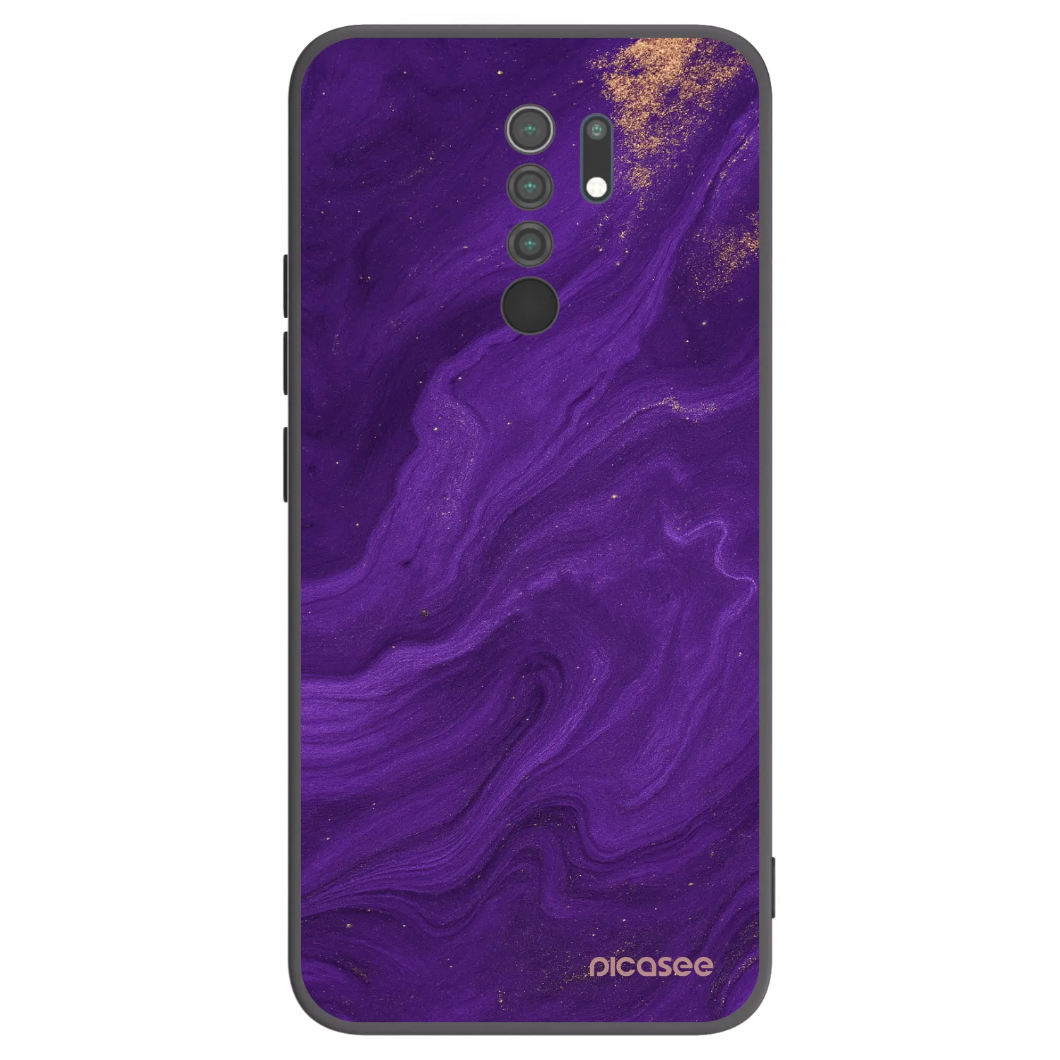 Picasee silikonski črni ovitek za Xiaomi Redmi 9 - Purple