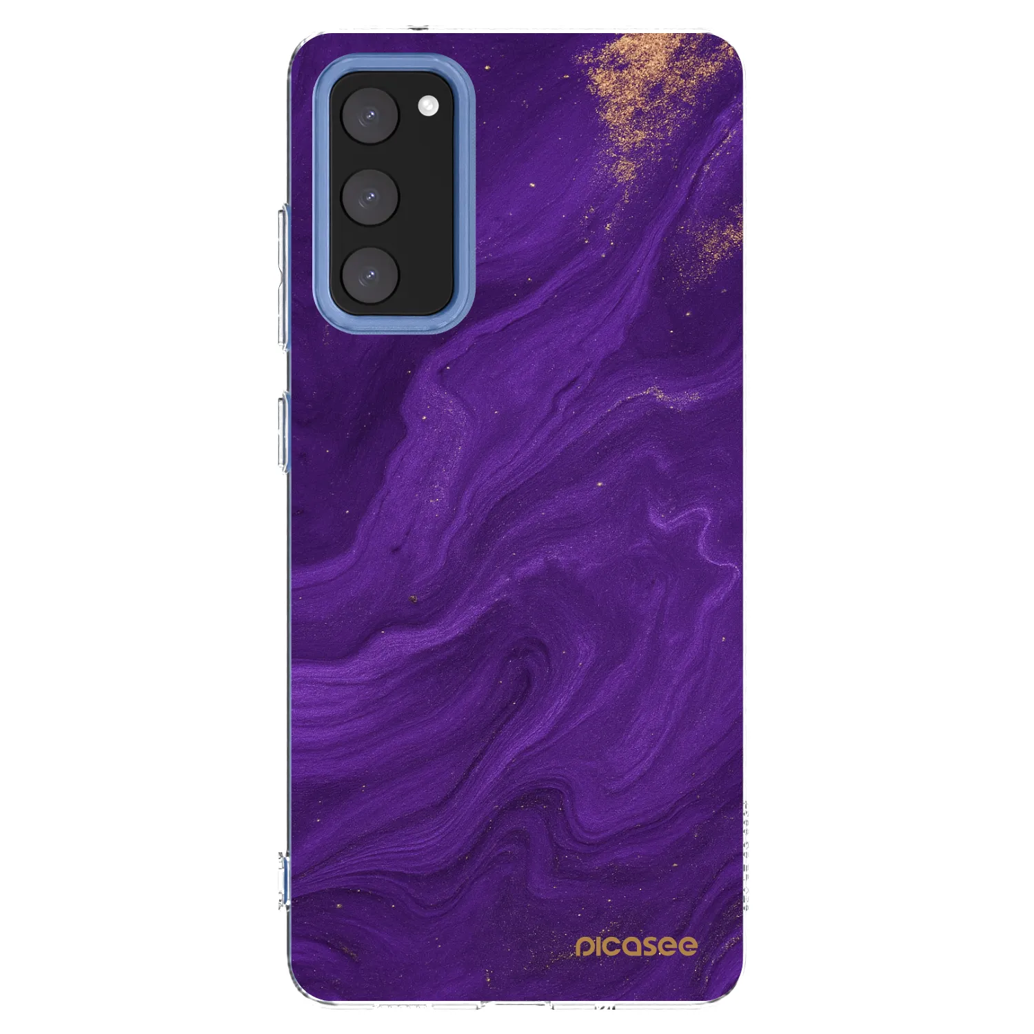 Picasee silikonski prozorni ovitek za Samsung Galaxy S20 FE - Purple