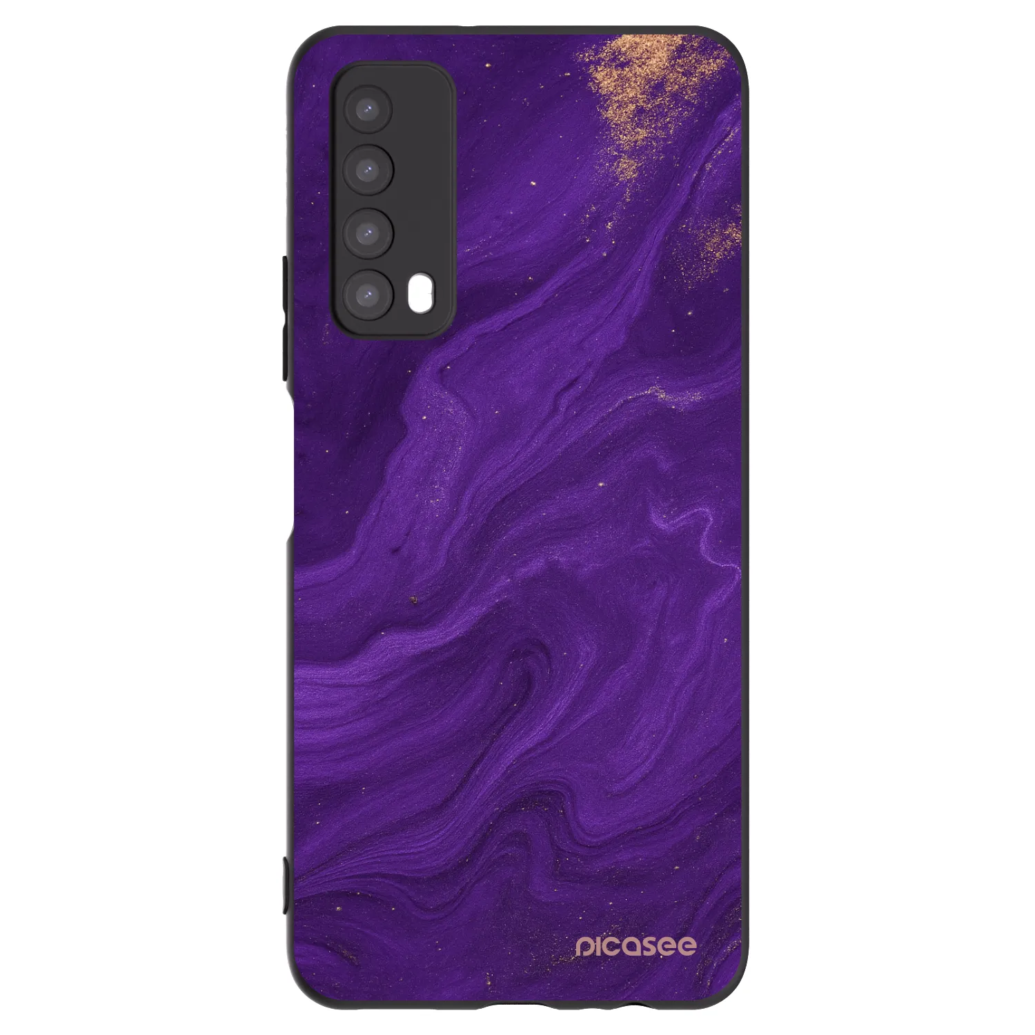 Picasee silikonski črni ovitek za Huawei P Smart 2021 - Purple