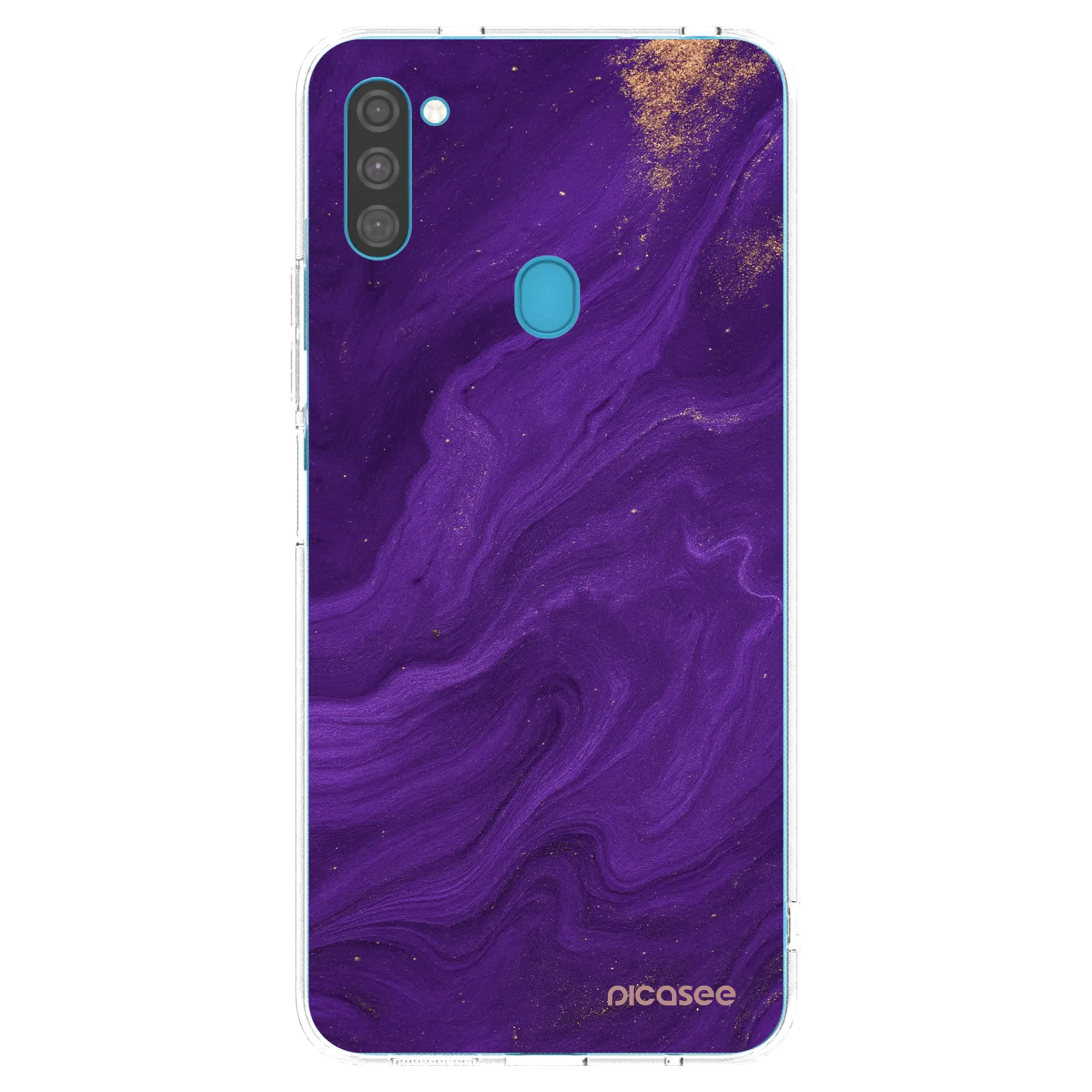 Picasee silikonski prozorni ovitek za Samsung Galaxy M11 - Purple