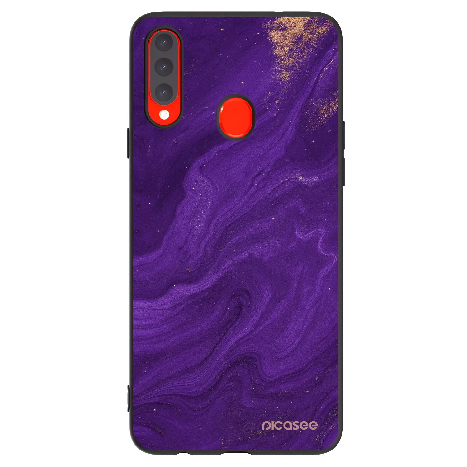 Picasee silikonski črni ovitek za Samsung Galaxy A20s - Purple