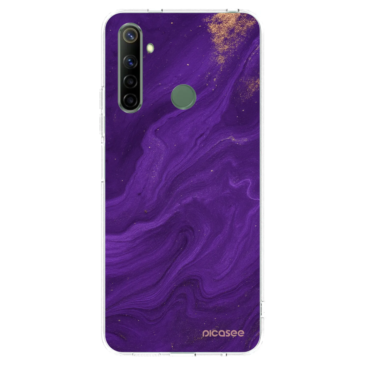 Picasee silikonski prozorni ovitek za Realme 6i - Purple
