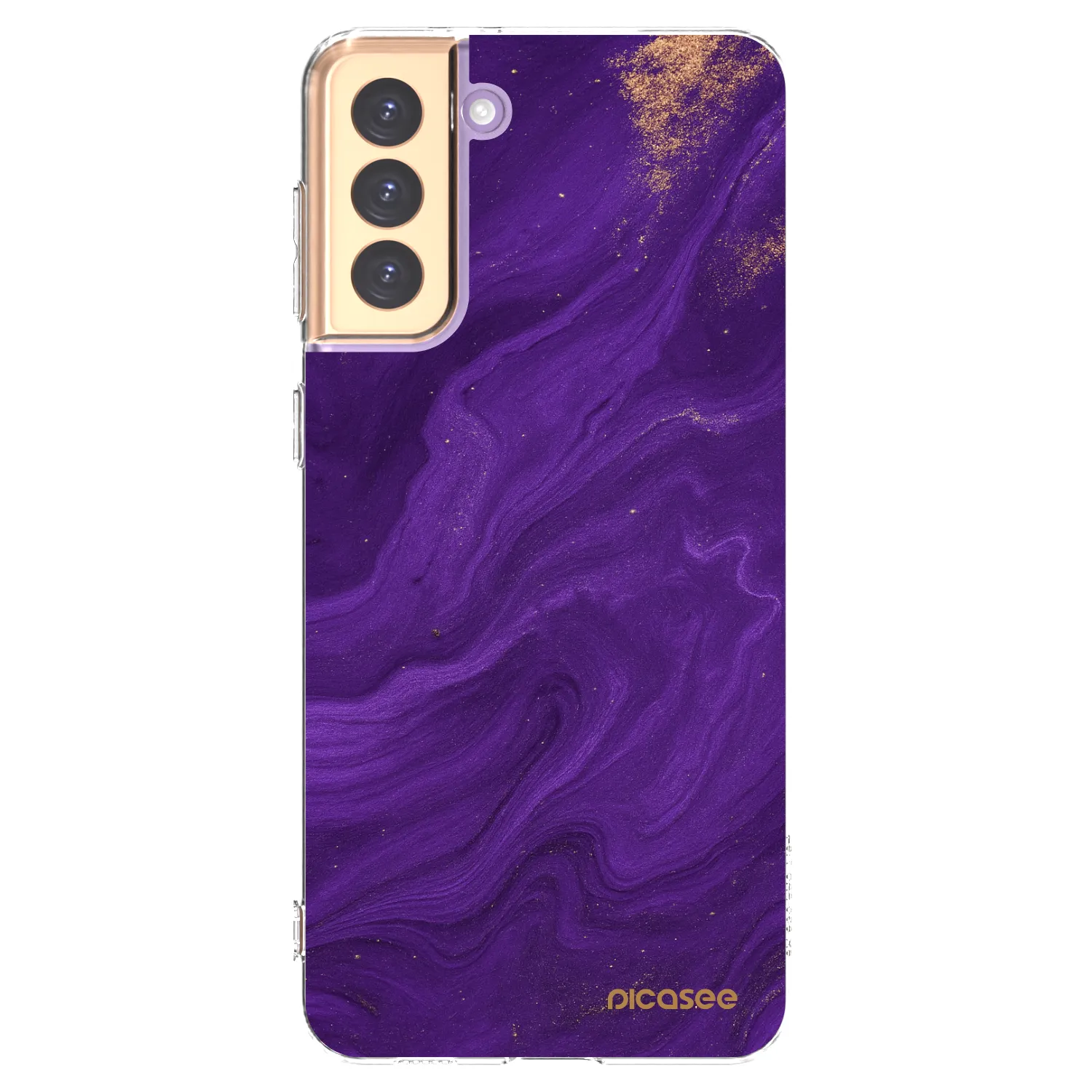 Picasee silikonski prozorni ovitek za Samsung Galaxy S21+ 5G G996F - Purple
