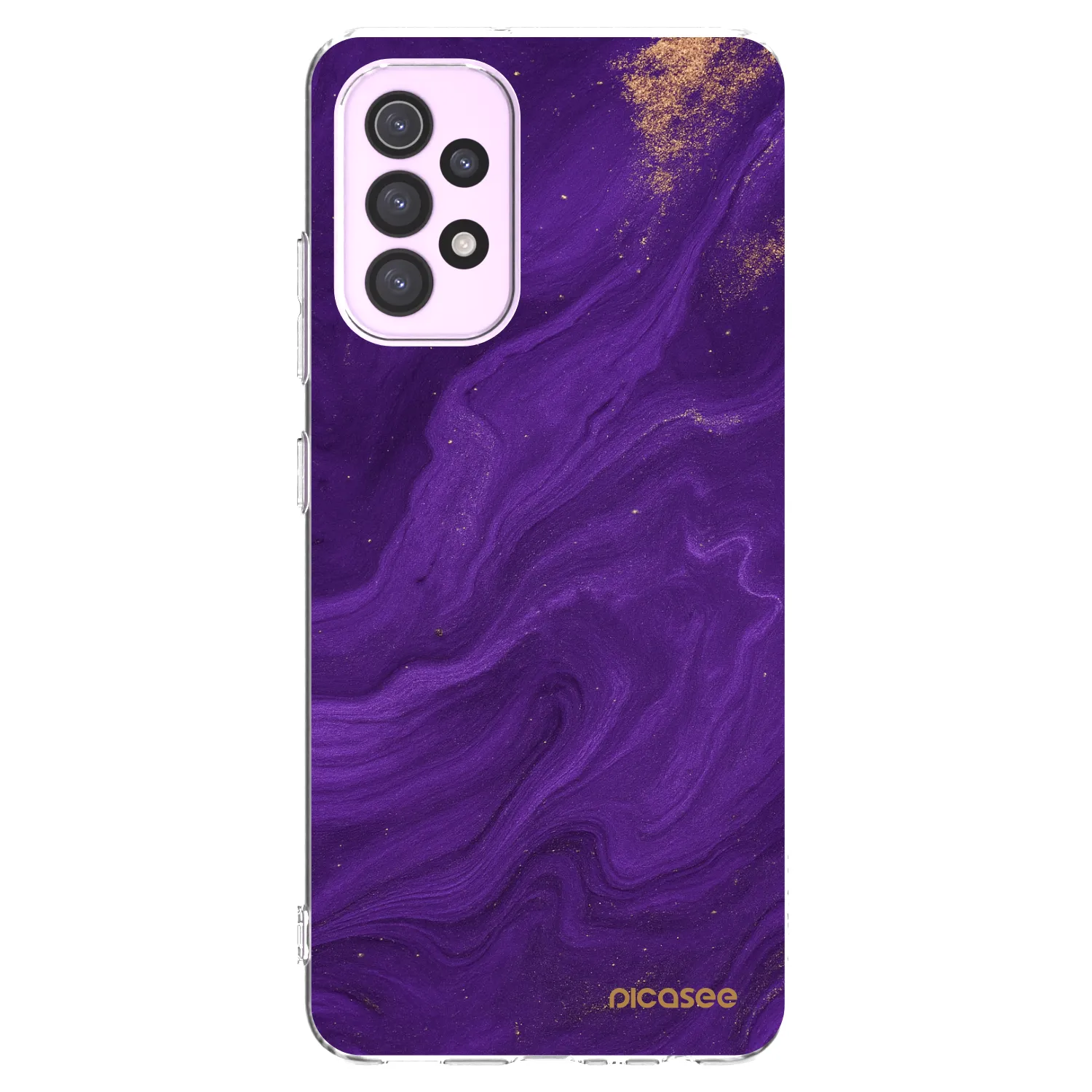Picasee silikonski prozorni ovitek za Samsung Galaxy A32 5G A326B - Purple
