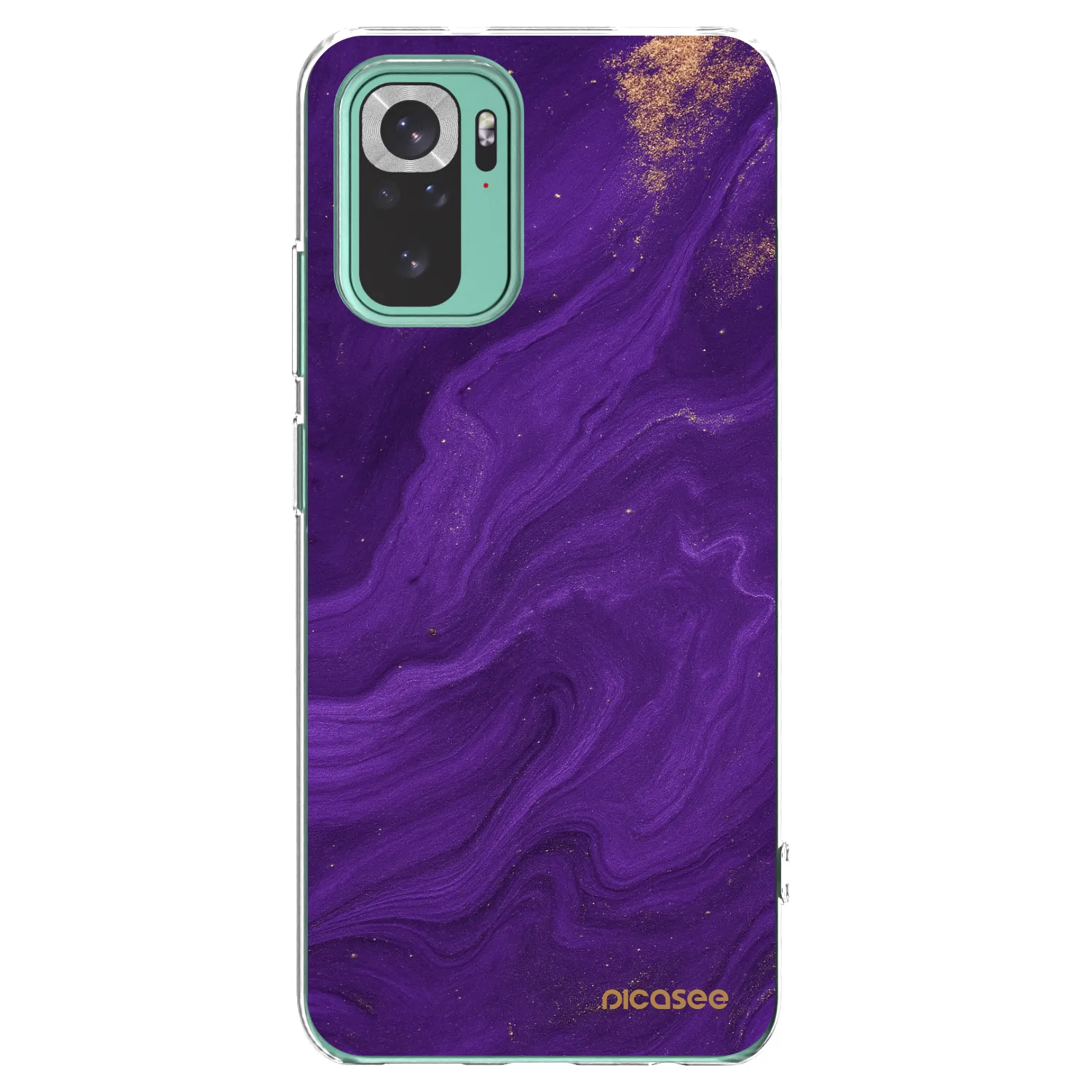 Picasee silikonski prozorni ovitek za Xiaomi Redmi Note 10 Pro - Purple