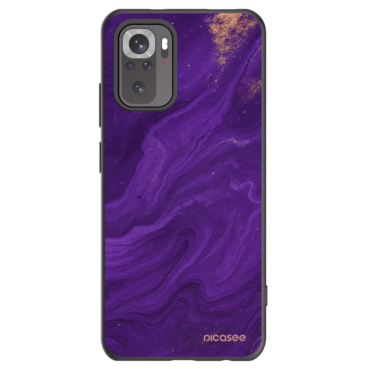 Picasee silikonski črni ovitek za Xiaomi Redmi Note 10S - Purple