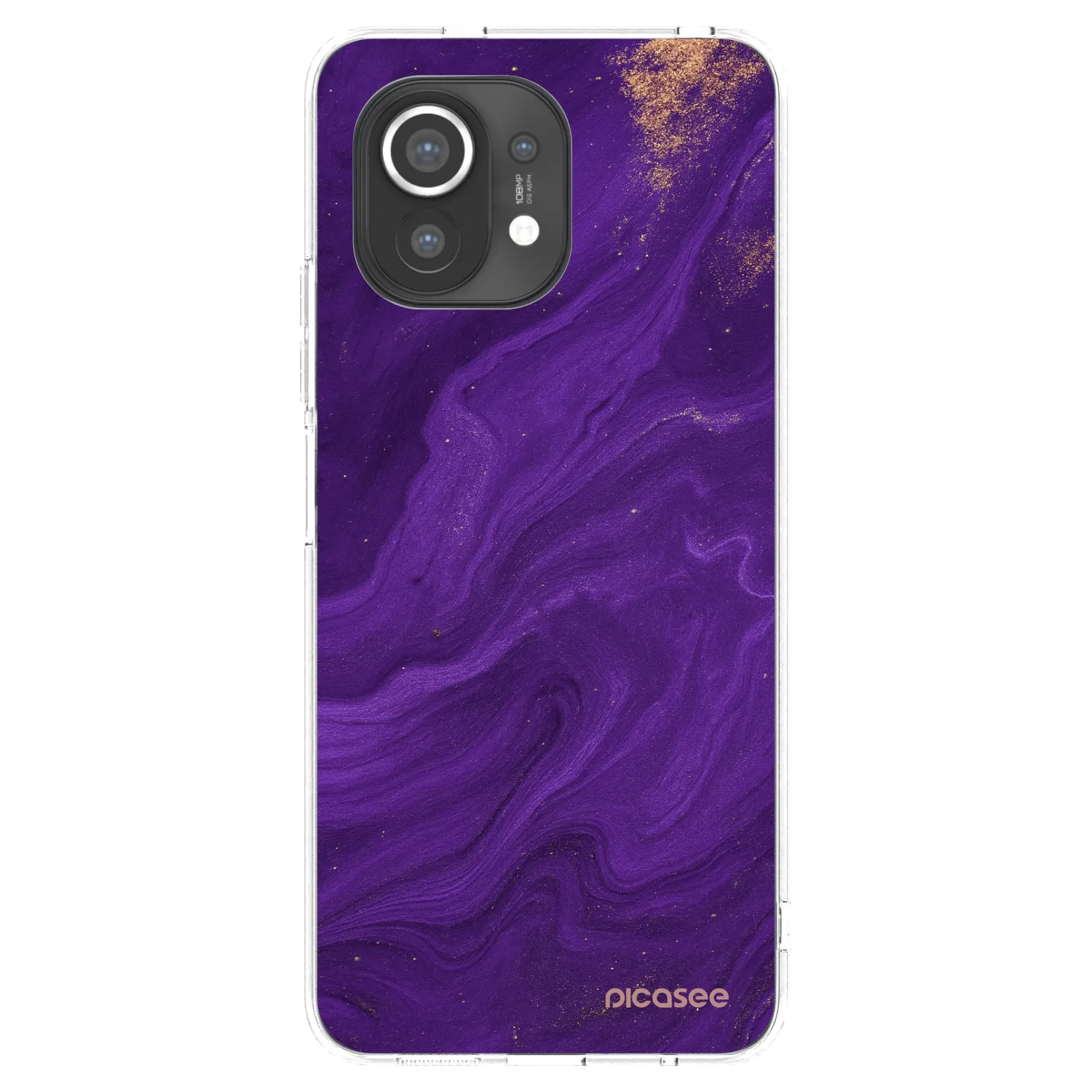 Picasee silikonski prozorni ovitek za Xiaomi Mi 11 - Purple