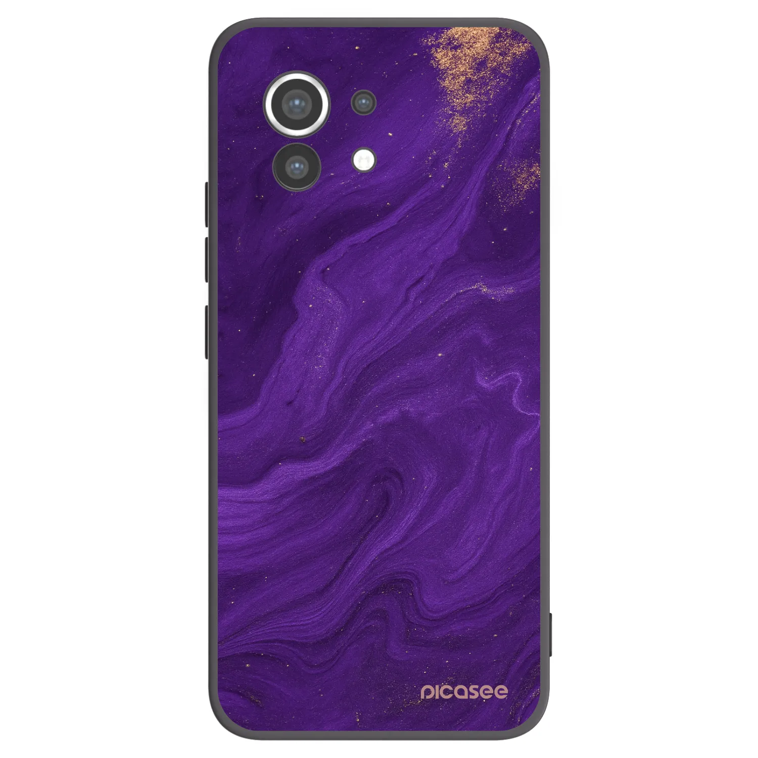 Picasee silikonski črni ovitek za Xiaomi Mi 11 - Purple