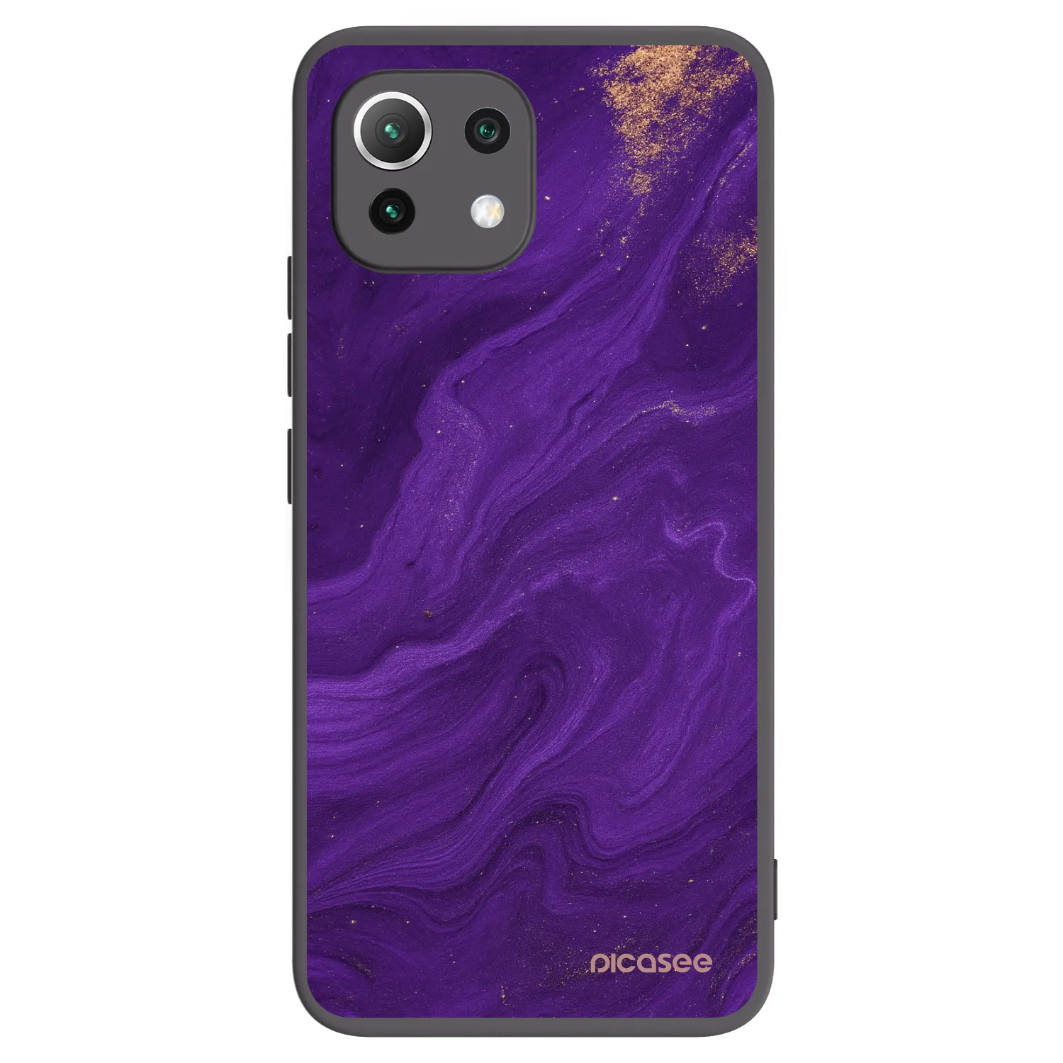Picasee silikonski črni ovitek za Xiaomi Mi 11 Lite - Purple