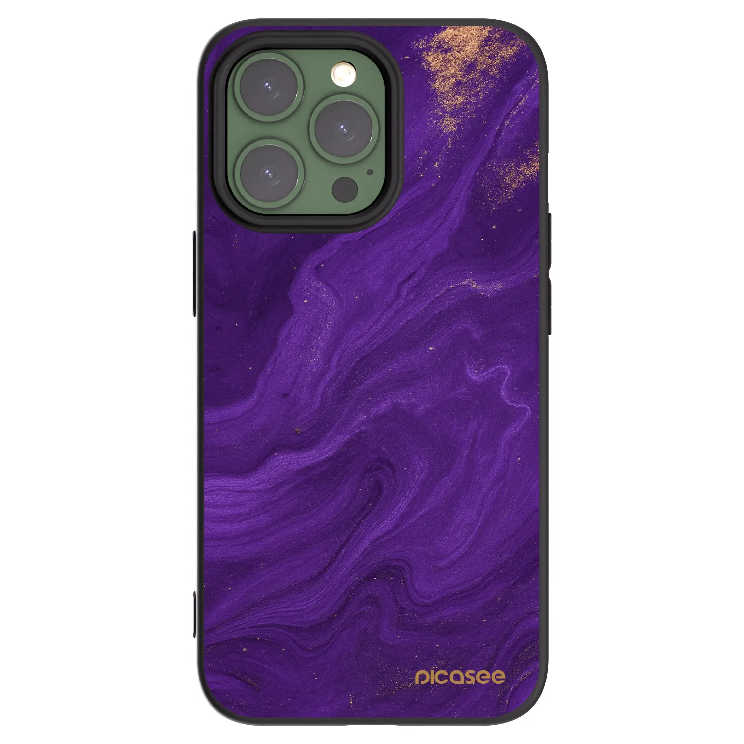 Picasee silikonski črni ovitek za Apple iPhone 13 Pro - Purple