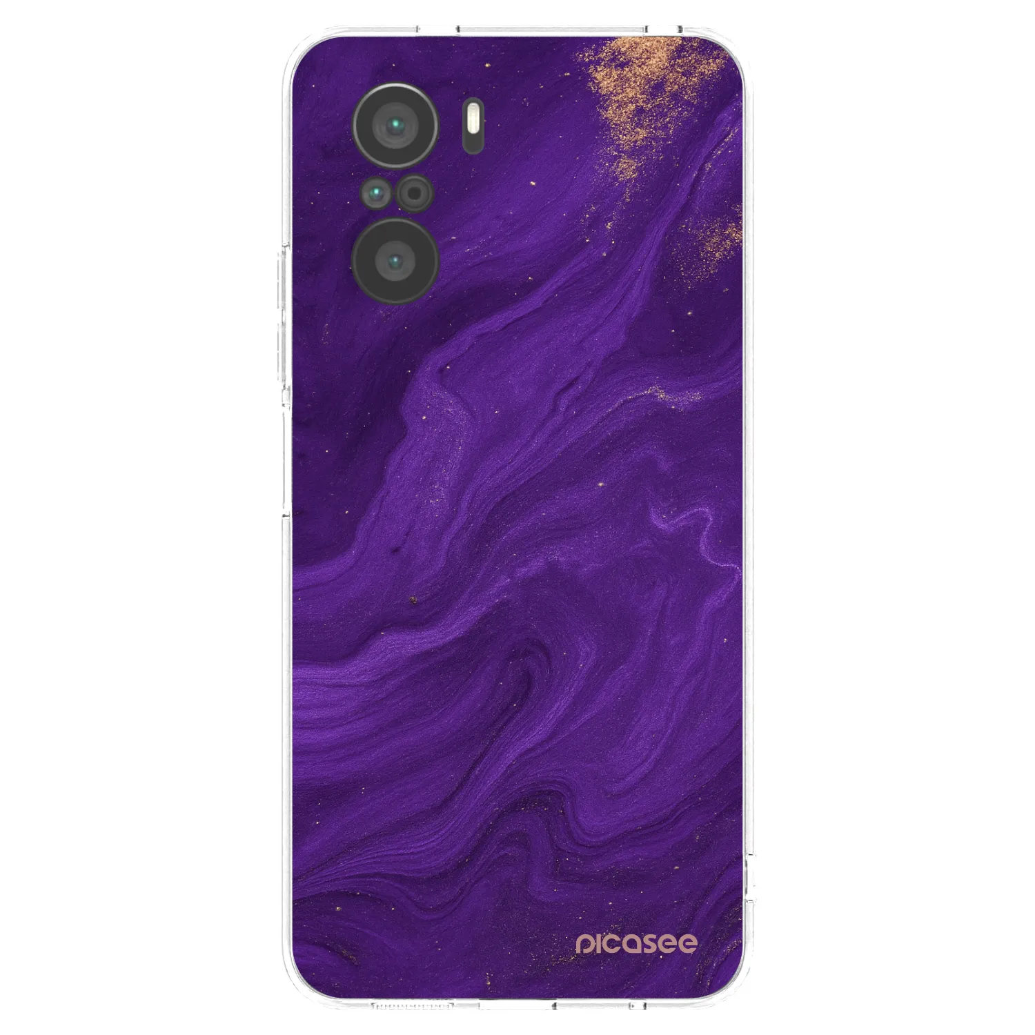 Picasee silikonski prozorni ovitek za Xiaomi Poco F3 - Purple