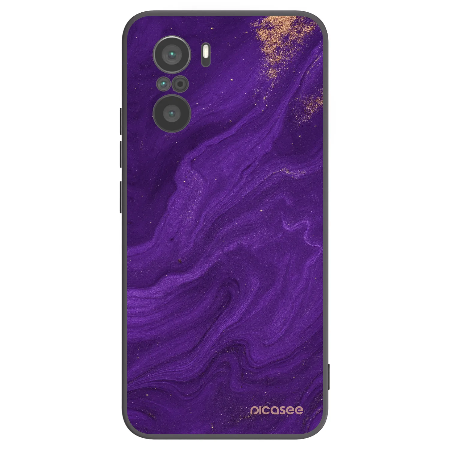 Picasee silikonski črni ovitek za Xiaomi Poco F3 - Purple