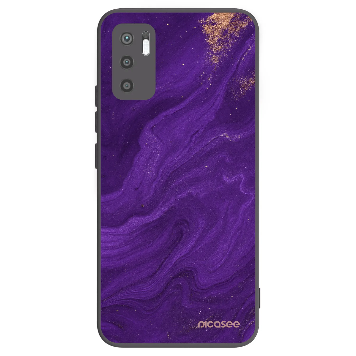 Picasee silikonski črni ovitek za Xiaomi Redmi Note 10 5G - Purple