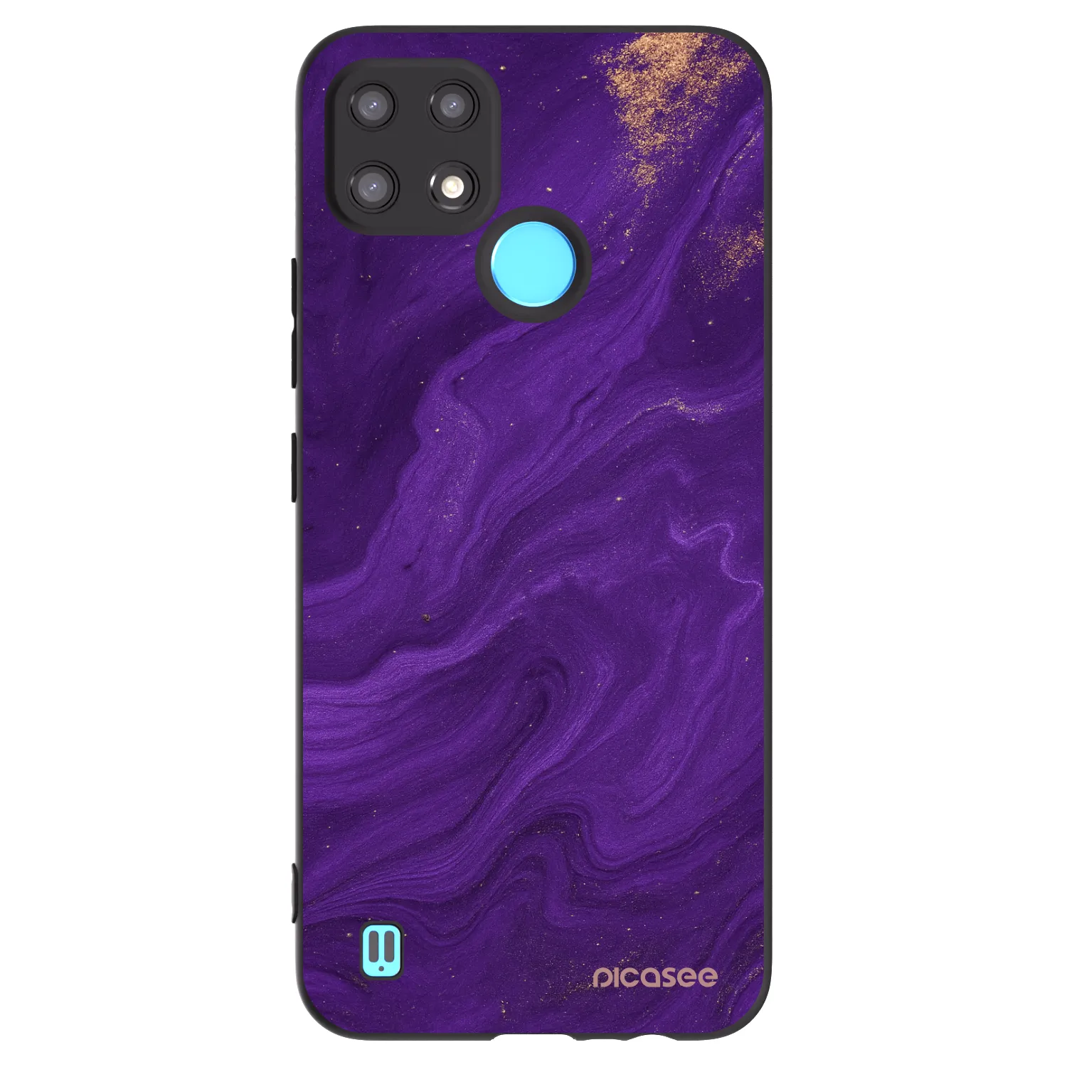 Picasee silikonski črni ovitek za Realme C21 - Purple