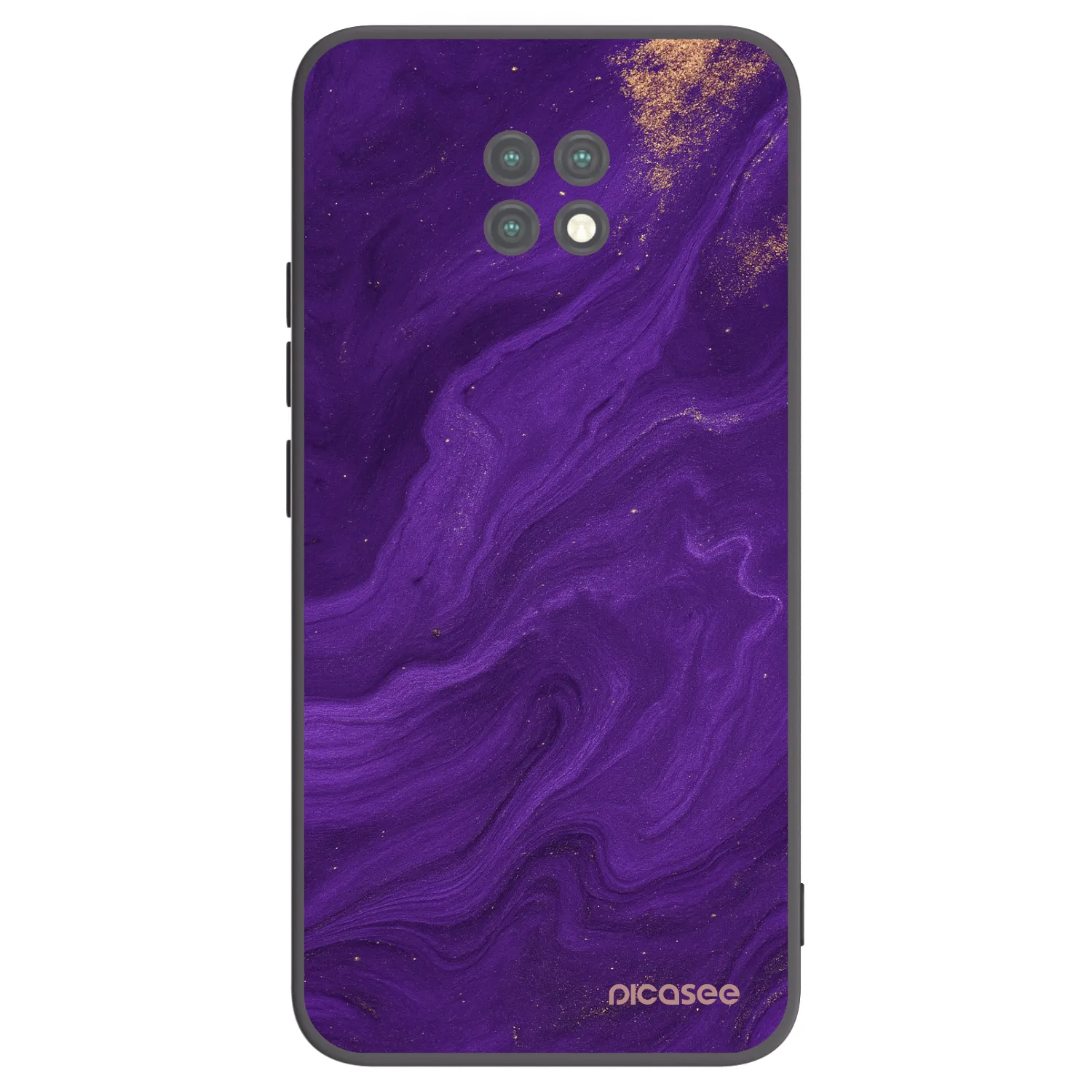 Picasee silikonski črni ovitek za Xiaomi Redmi Note 9T - Purple