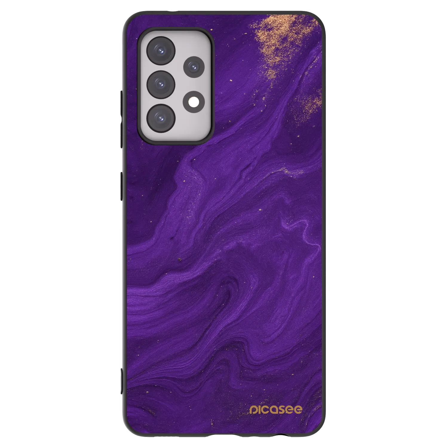 Picasee silikonski črni ovitek za Samsung Galaxy A52s 5G A528B - Purple
