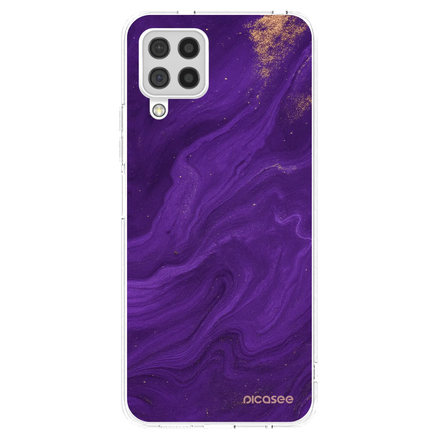 Picasee silikonski prozorni ovitek za Samsung Galaxy A22 A225F 4G - Purple