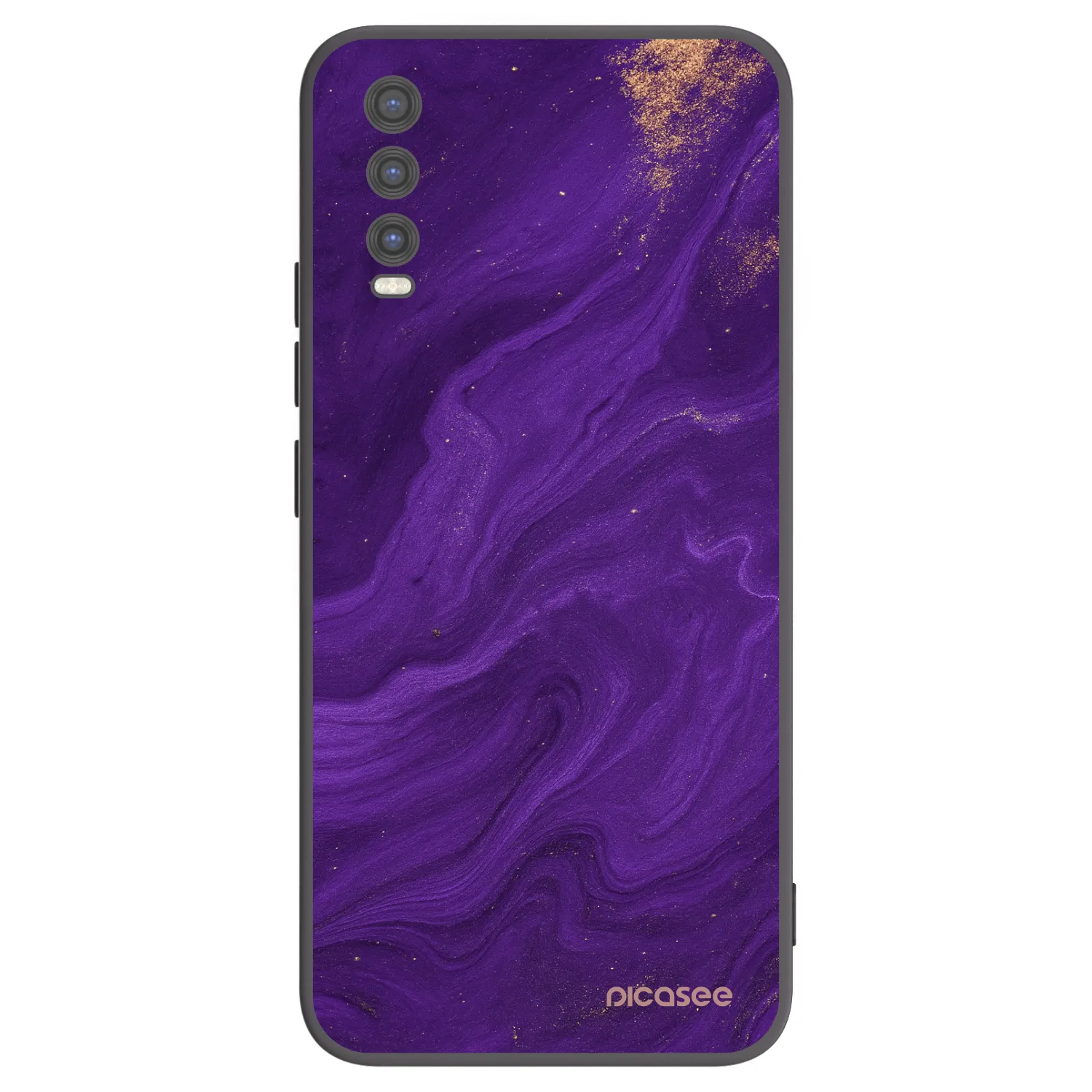 Picasee silikonski črni ovitek za Vivo Y20s - Purple