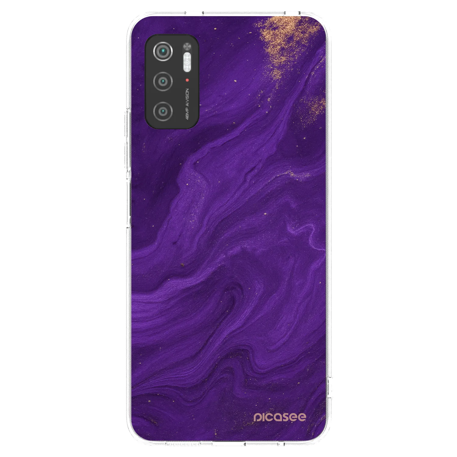 Picasee silikonski prozorni ovitek za Xiaomi Poco M3 Pro 5G - Purple