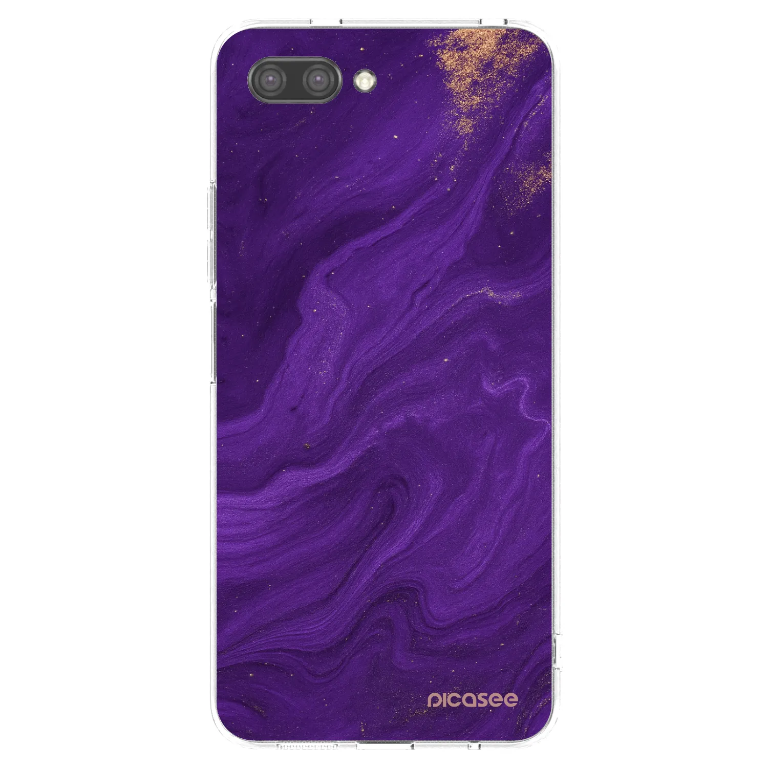 Picasee silikonski prozorni ovitek za Honor 10 - Purple