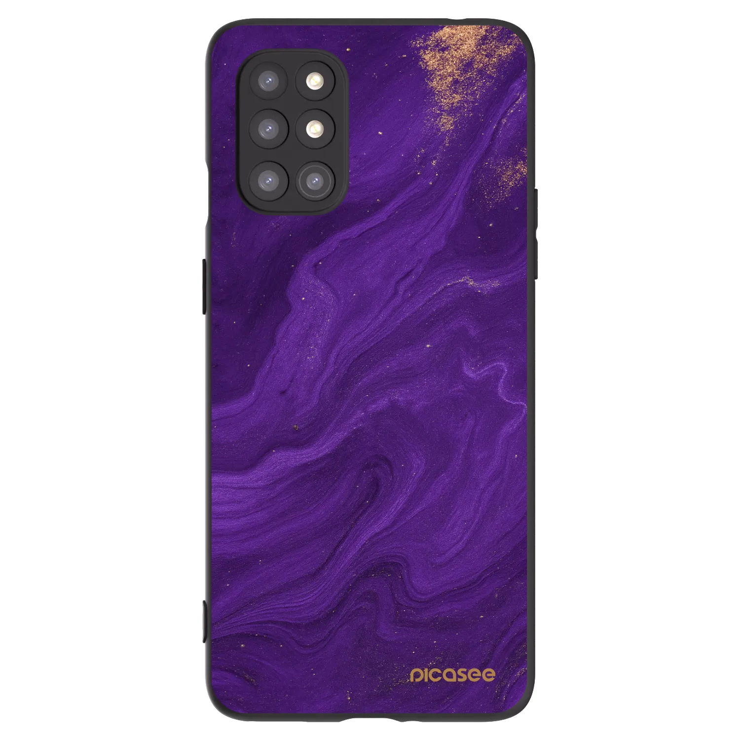 Picasee silikonski črni ovitek za OnePlus 8T - Purple