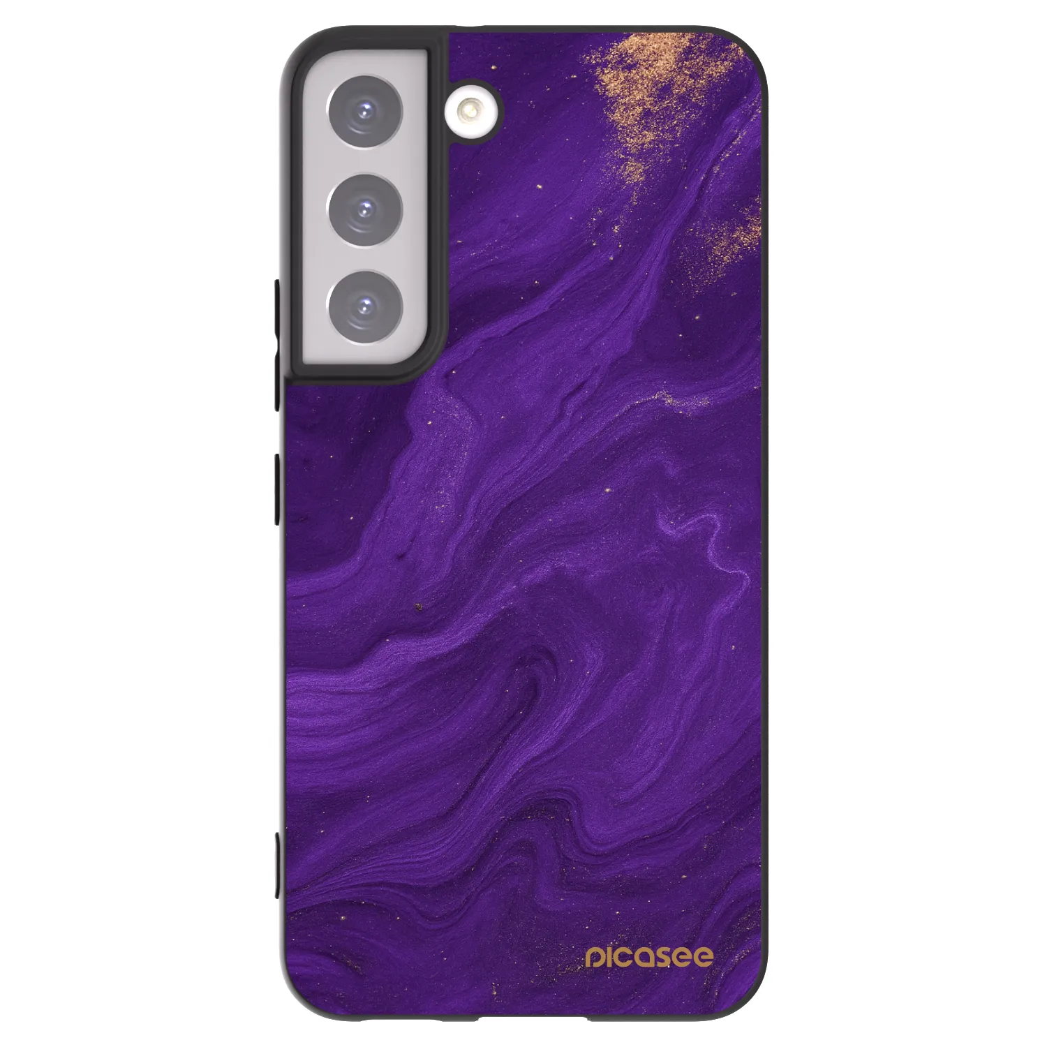 Picasee silikonski črni ovitek za Samsung Galaxy S22 5G - Purple