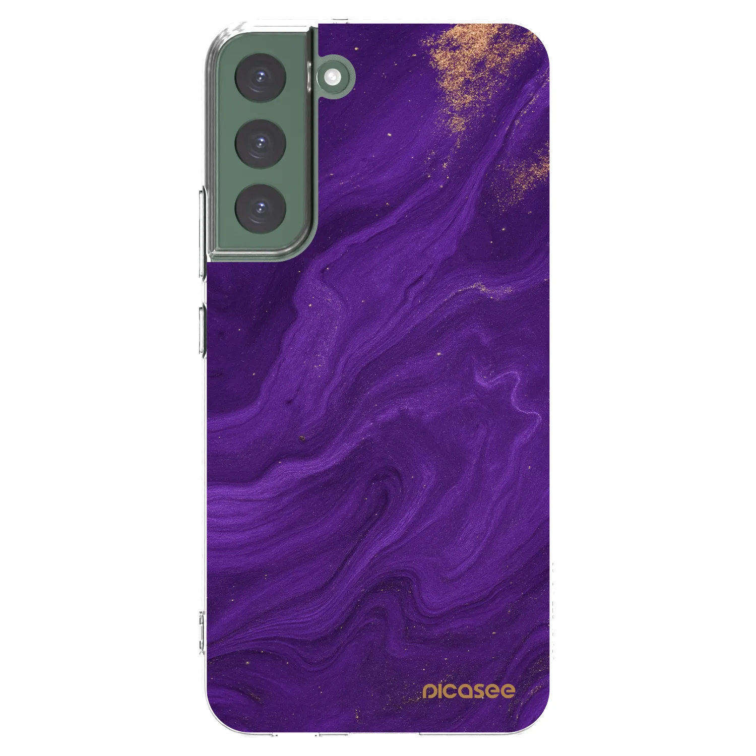 Picasee silikonski prozorni ovitek za Samsung Galaxy S22+ 5G - Purple