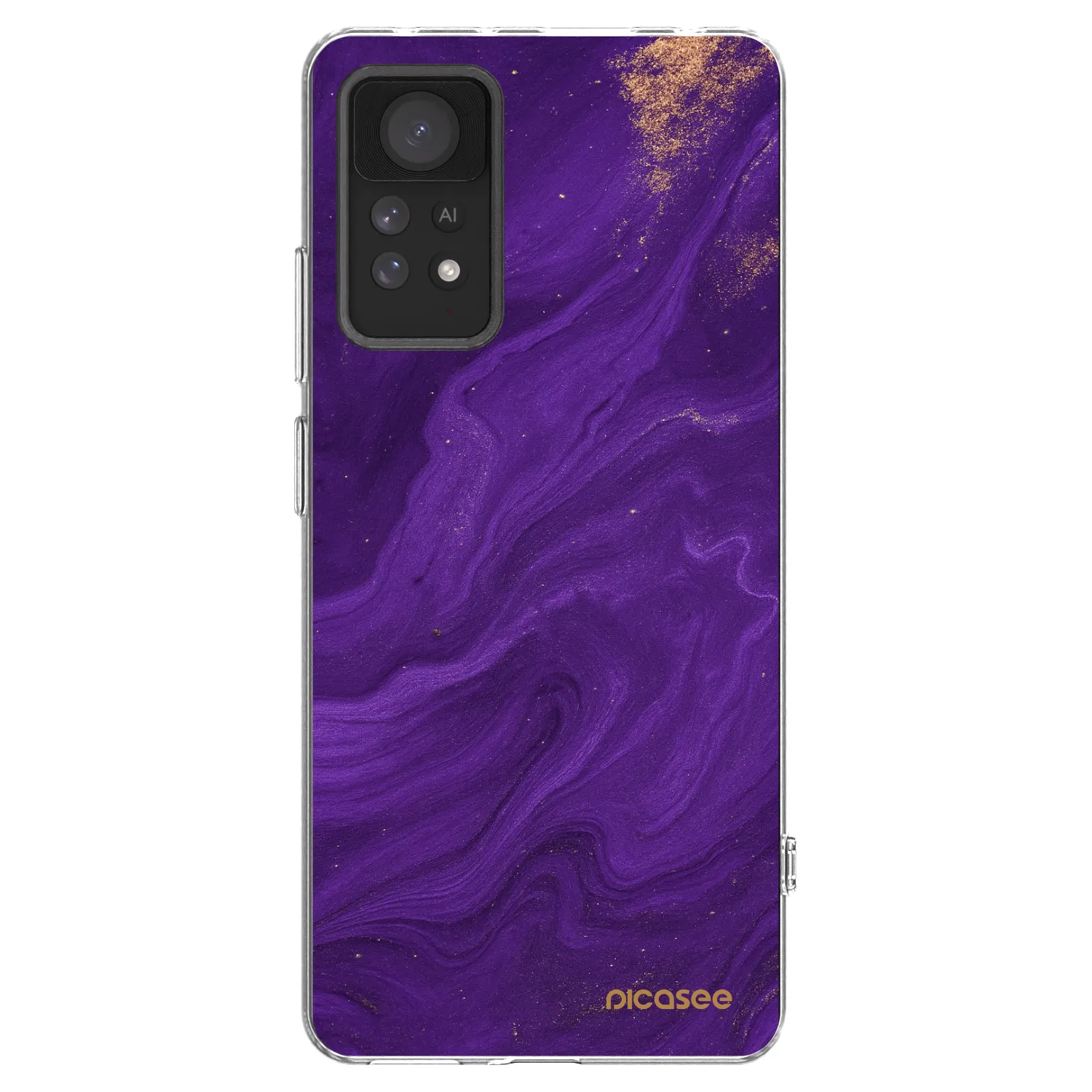 Picasee silikonski prozorni ovitek za Xiaomi Redmi Note 11 Pro - Purple