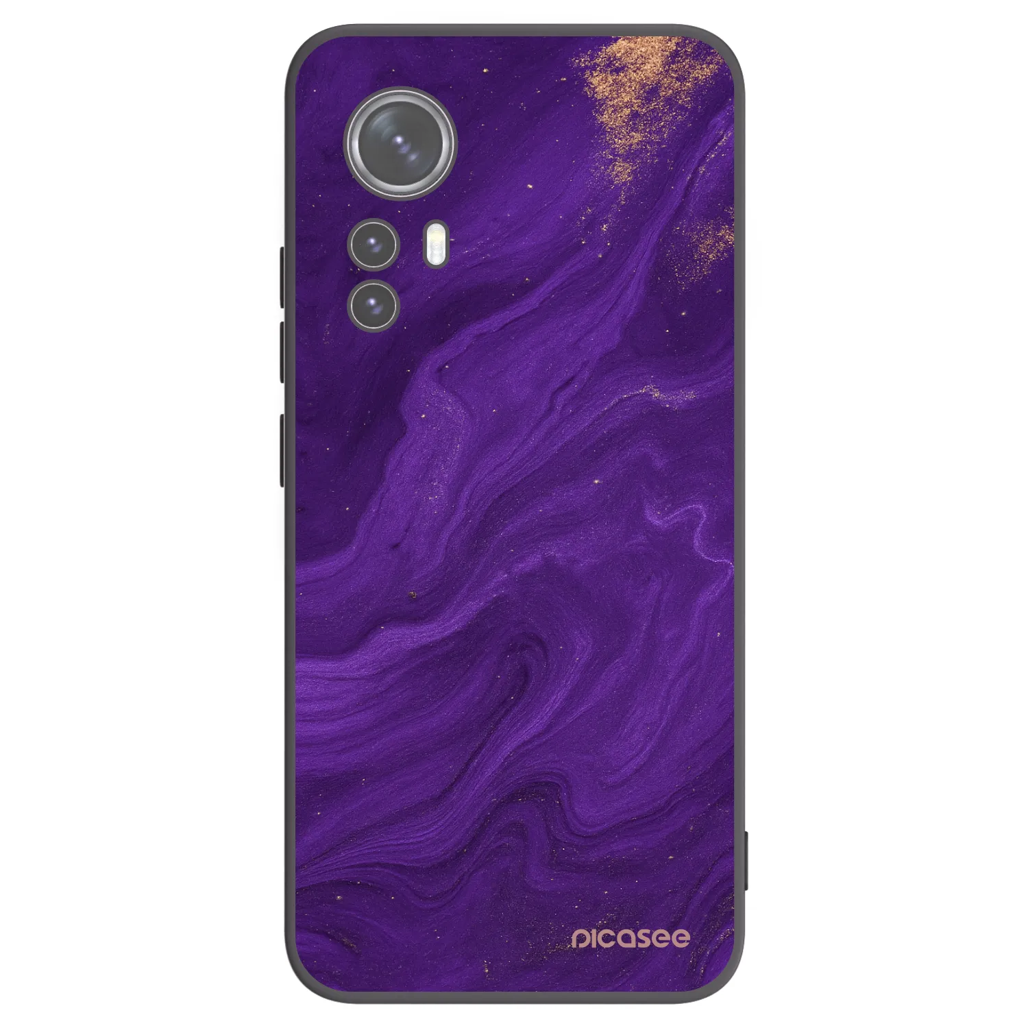 Picasee silikonski črni ovitek za Xiaomi 12 - Purple