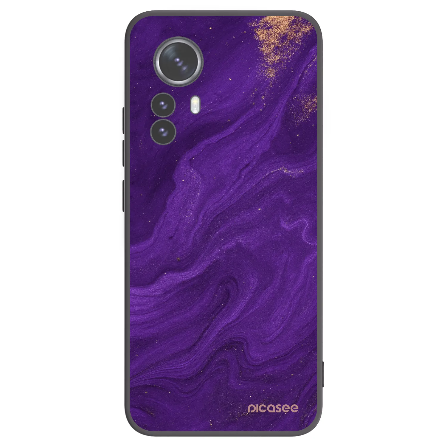 Picasee silikonski črni ovitek za Xiaomi 12 Pro - Purple