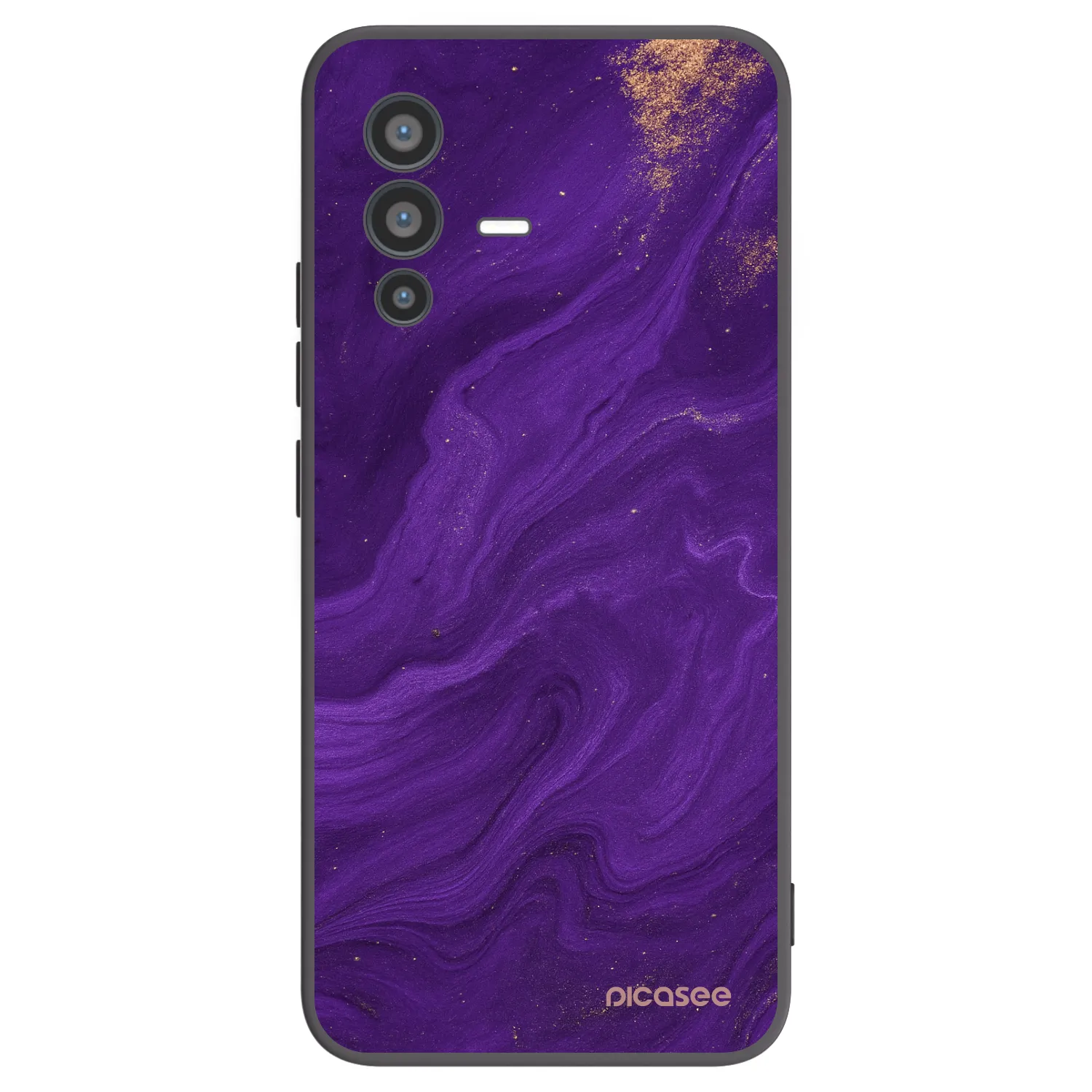Picasee silikonski črni ovitek za Vivo V23 5G - Purple