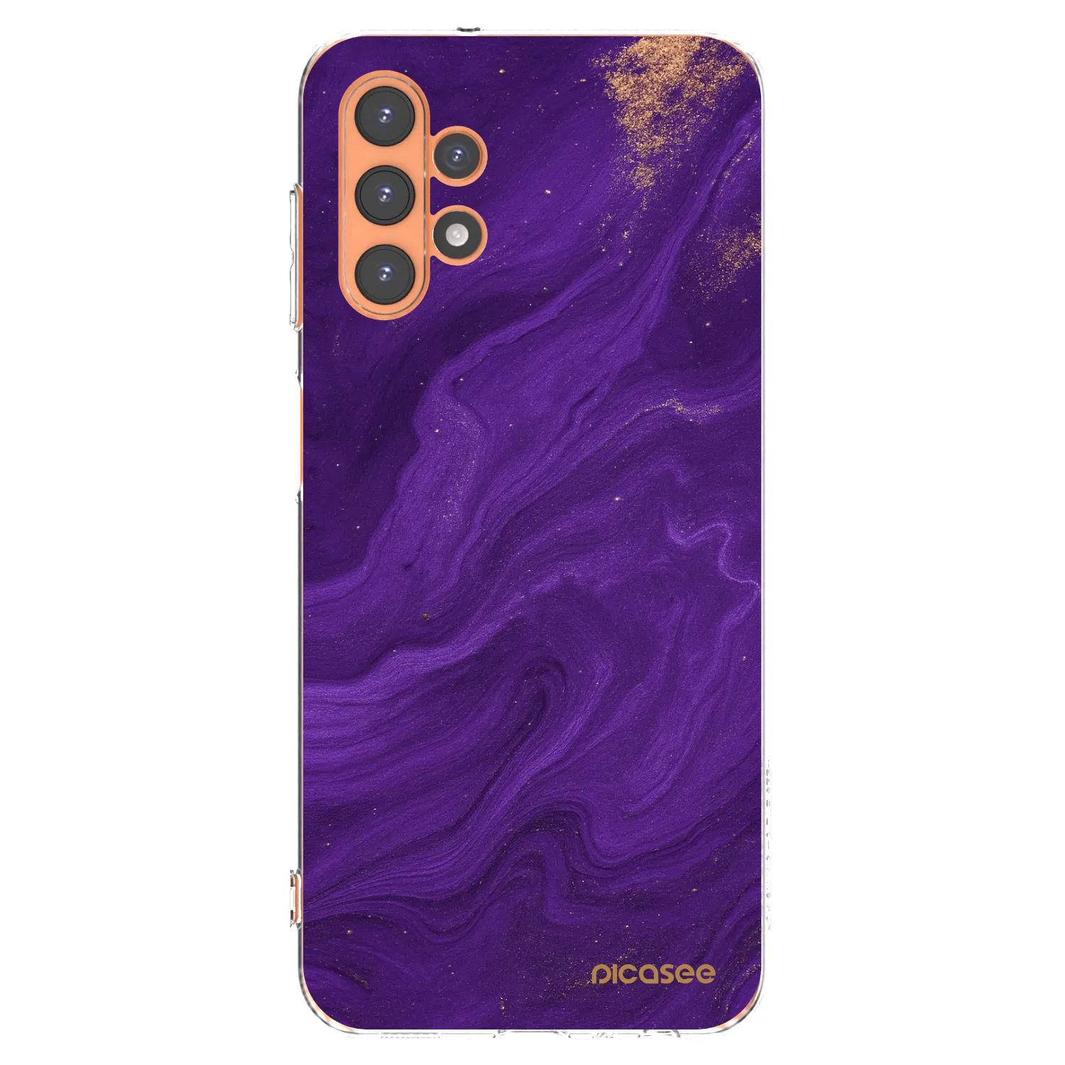 Picasee silikonski prozorni ovitek za Samsung Galaxy A13 4G A135 - Purple