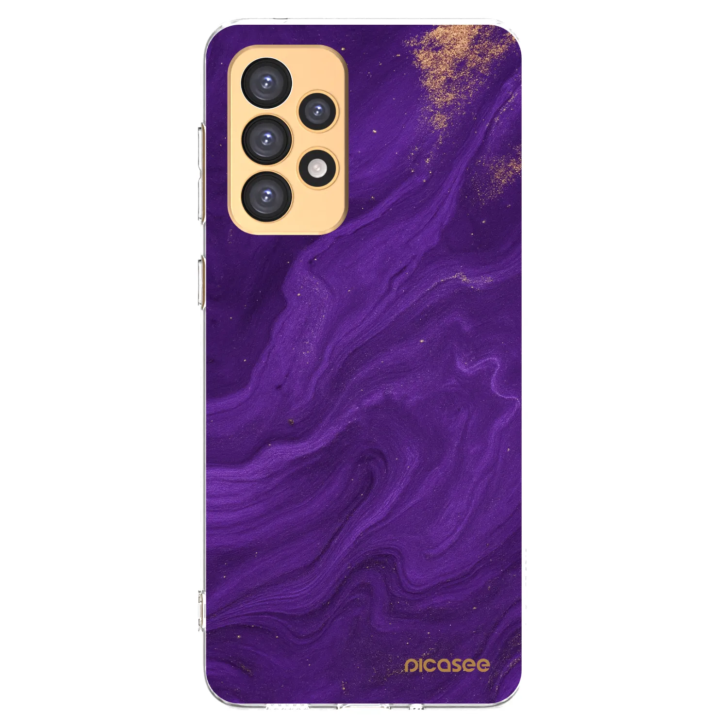 Picasee silikonski prozorni ovitek za Samsung Galaxy A33 5G A336 - Purple