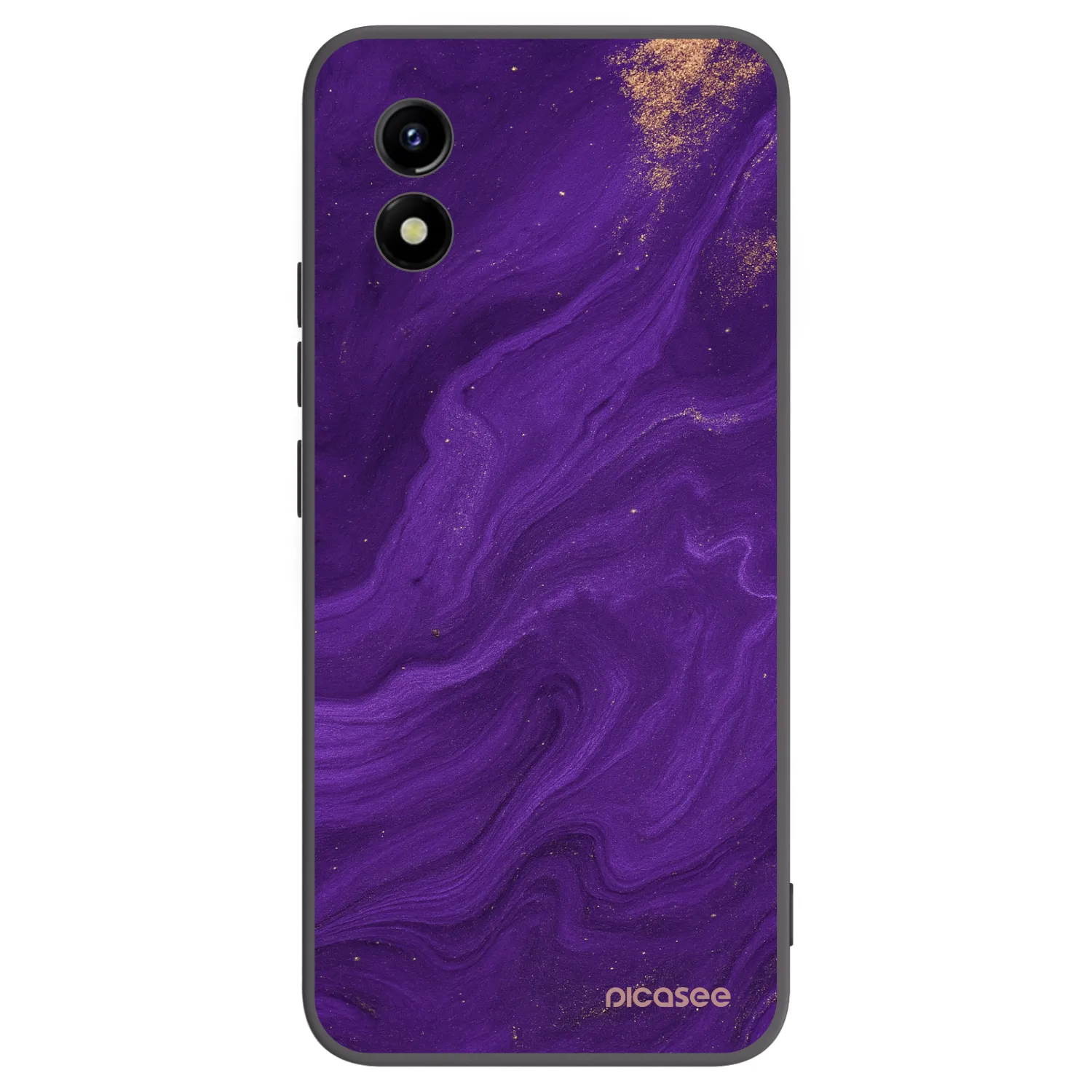 Picasee silikonski črni ovitek za Vivo Y01 - Purple