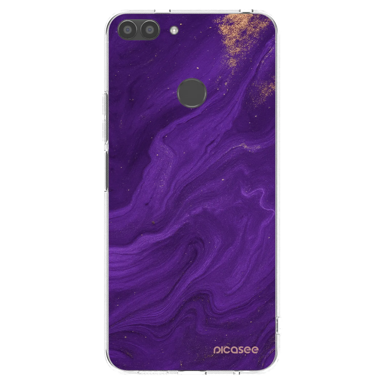 Picasee silikonski prozorni ovitek za Huawei P Smart - Purple