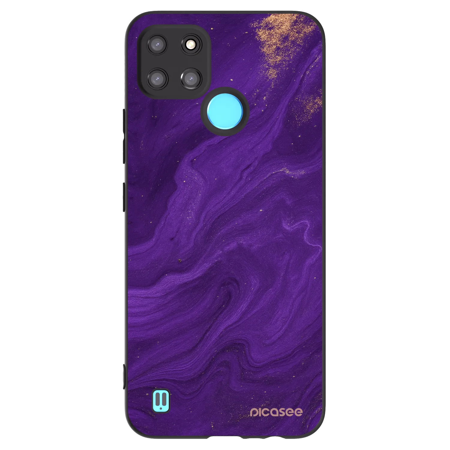 Picasee silikonski črni ovitek za Realme C21Y - Purple